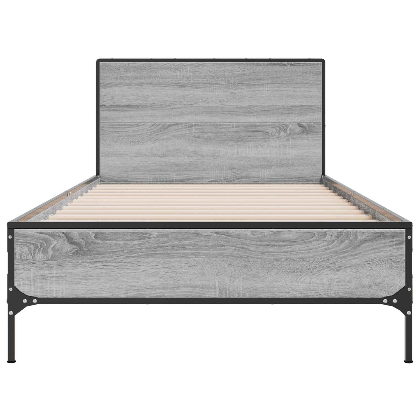 Sengestamme med hodegatt Grå Sonoma 80 x 200 cm Konstruert tre