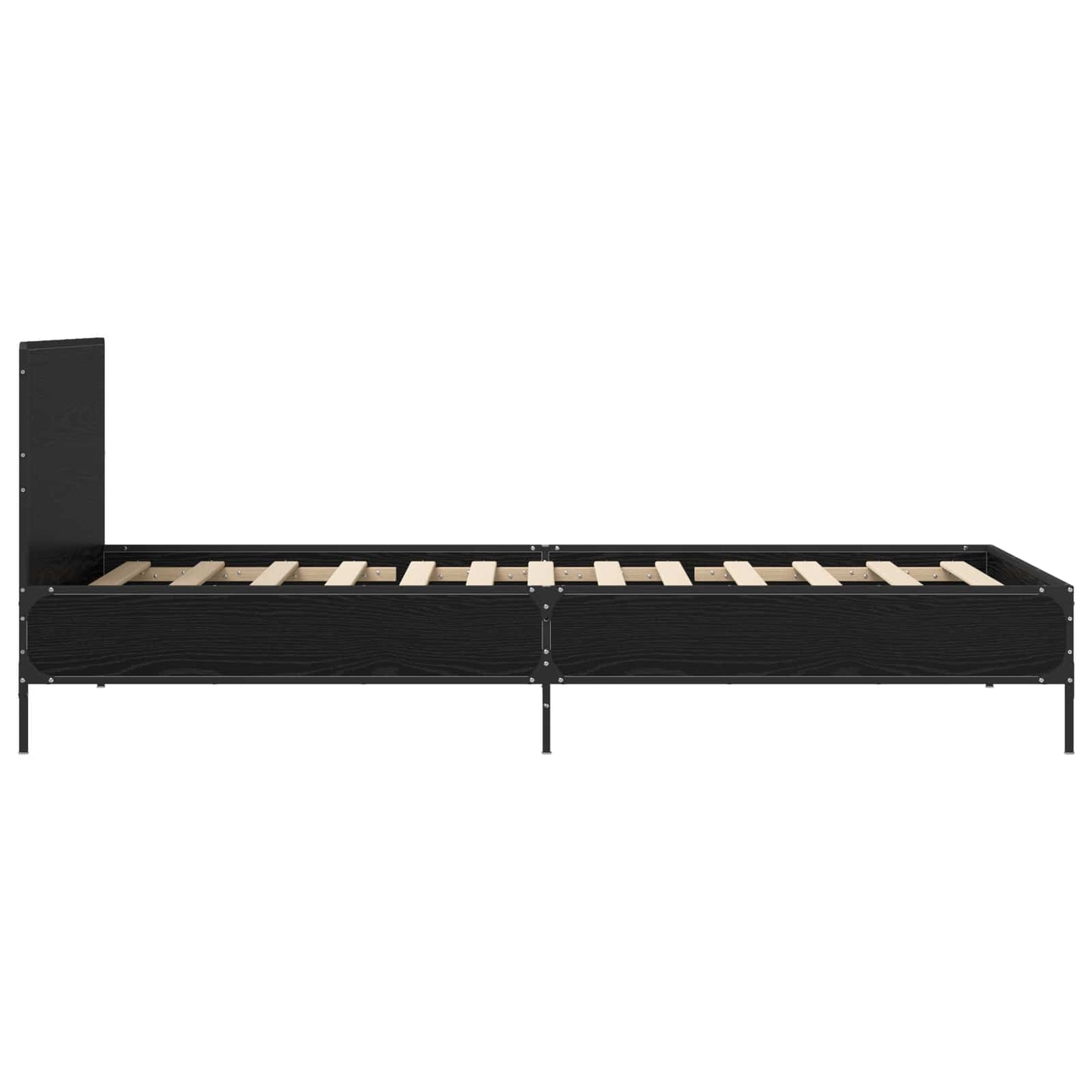 Sengestamme med hodegatt Svart eik 80 x 200 cm Konstruert tre