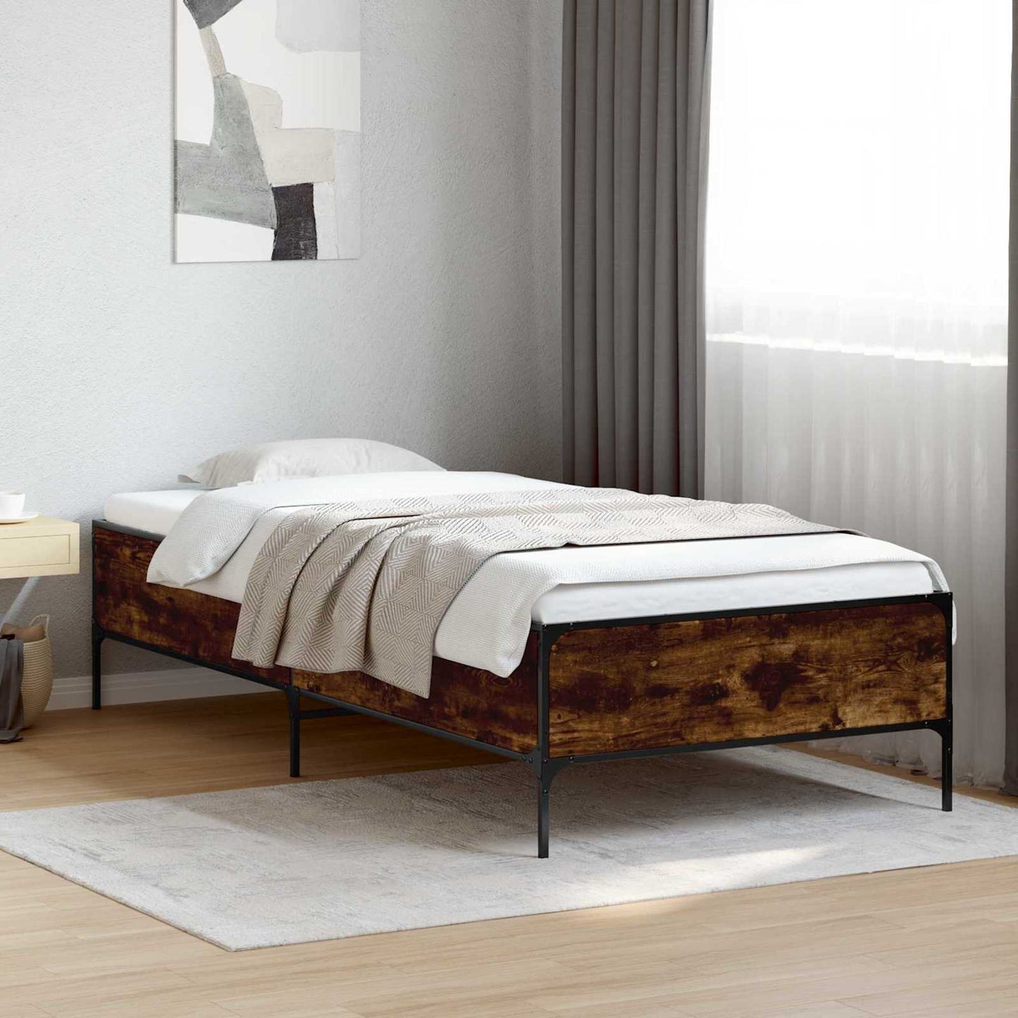 Sengestamme Røyk Eik 80 x 200 cm Konstruert tre