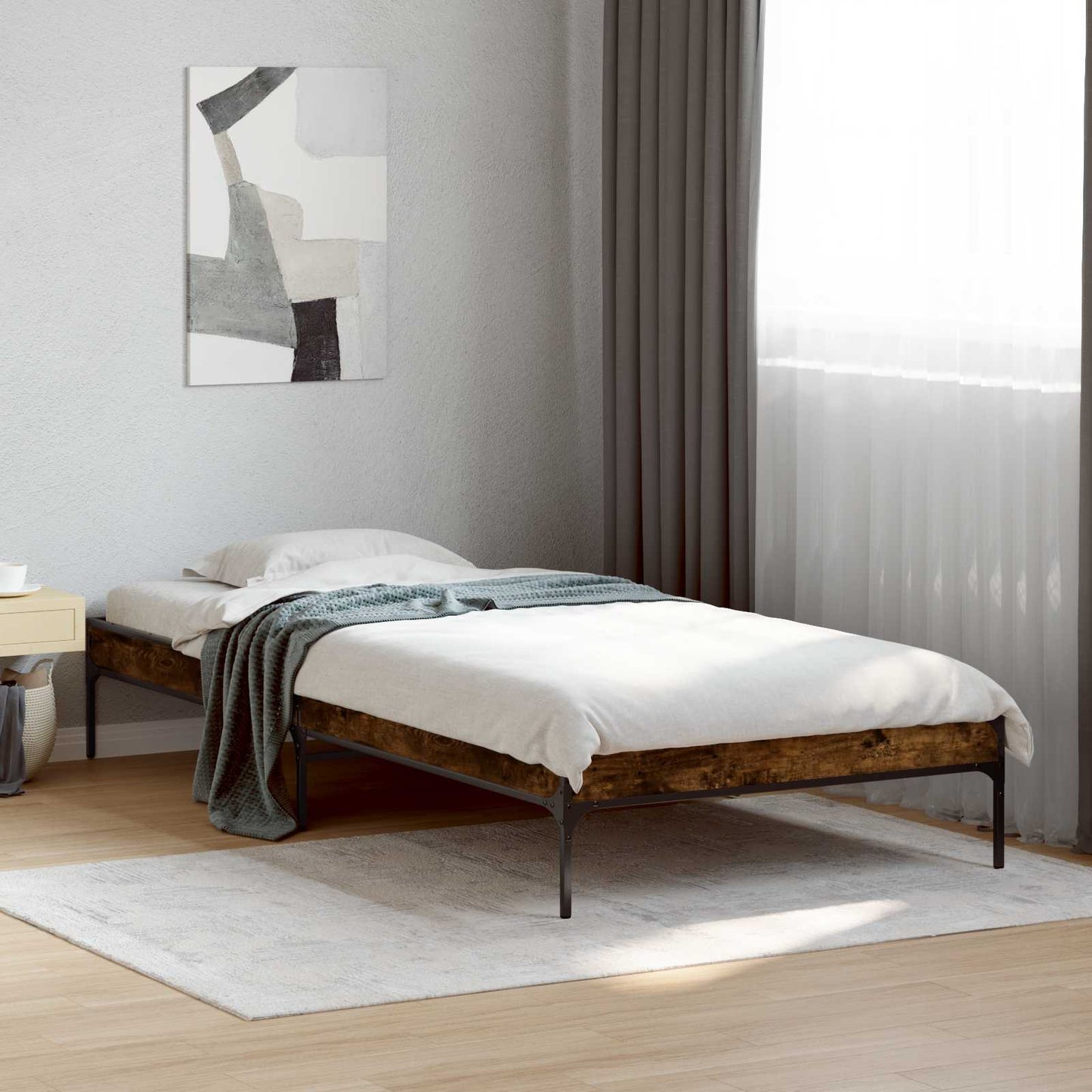 Sengestamme Røyk Eik 80 x 200 cm Konstruert tre