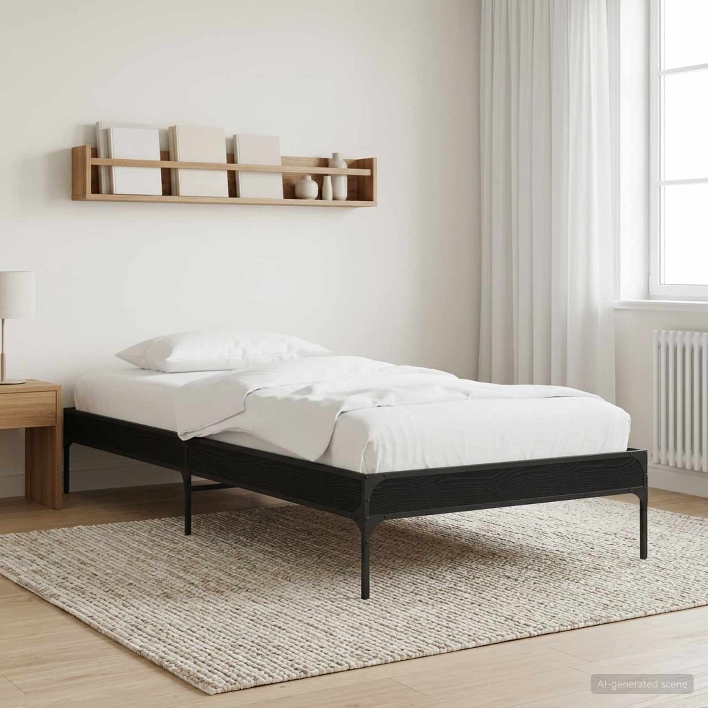 Sengestamme Svart eik 80 x 200 cm Konstruert tre