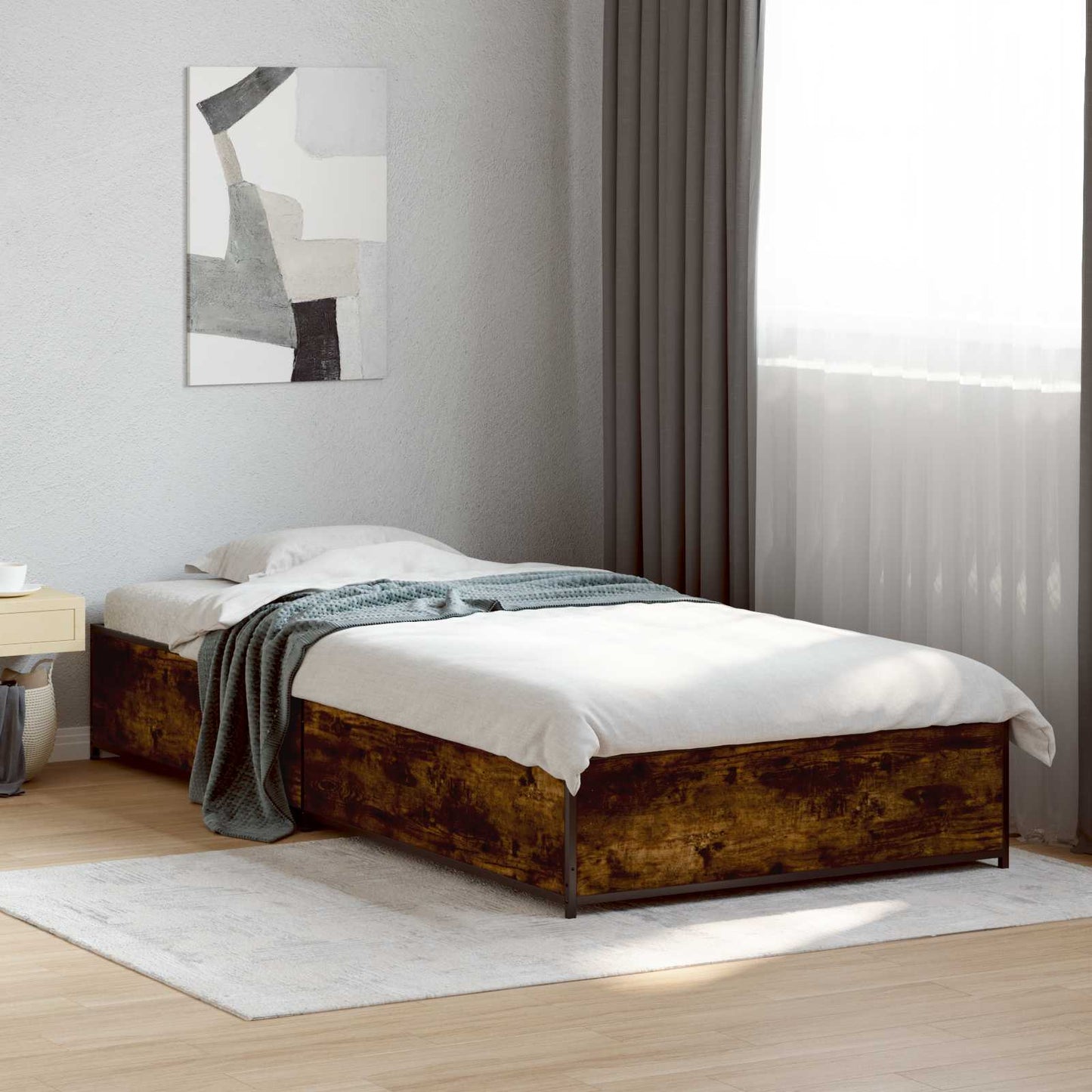 Sengestamme Røkt Eik 80 x 200 cm Konstruert tre