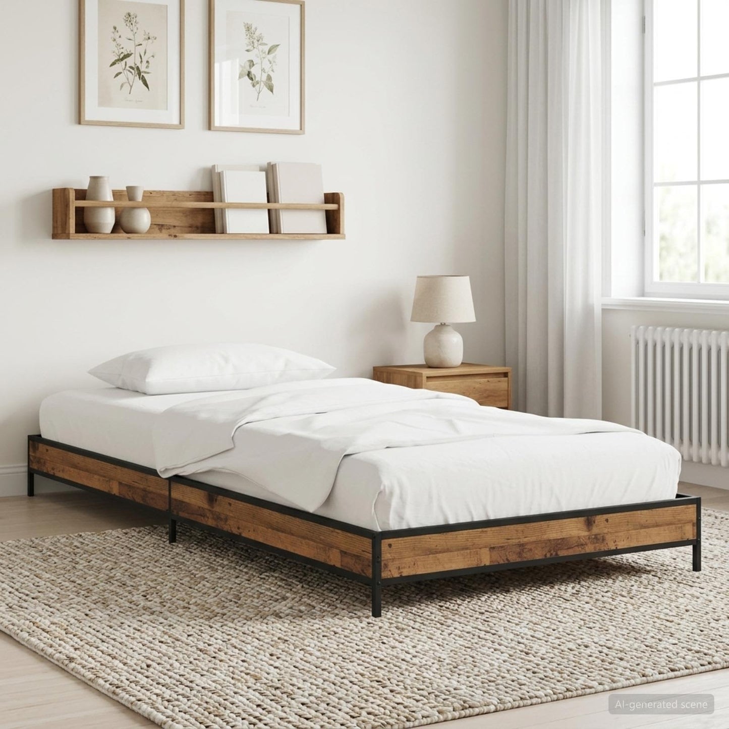 Sengestamme Gammelt tre 80 x 200 cm Konstruert tre