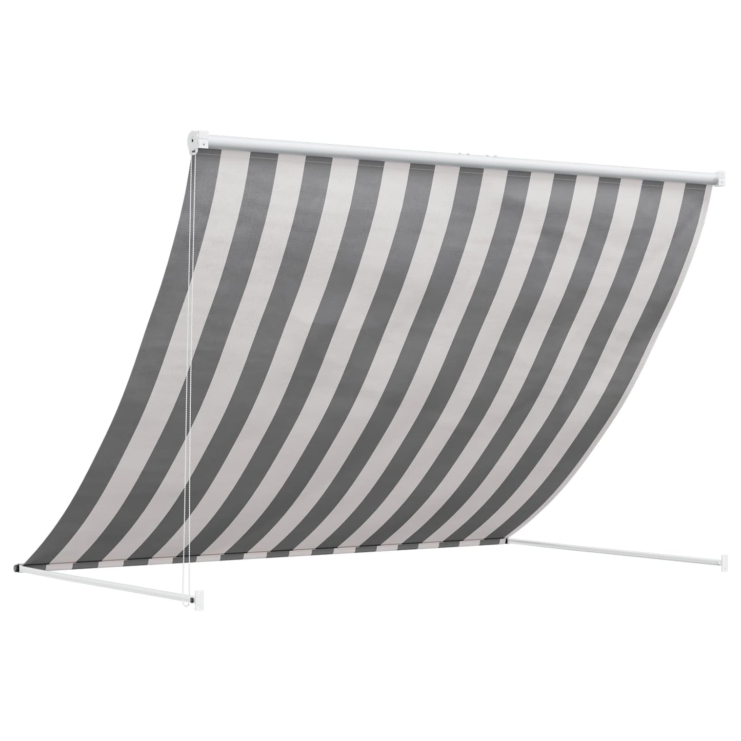 Markise Antrasitt og Hvit 400 x 150 cm