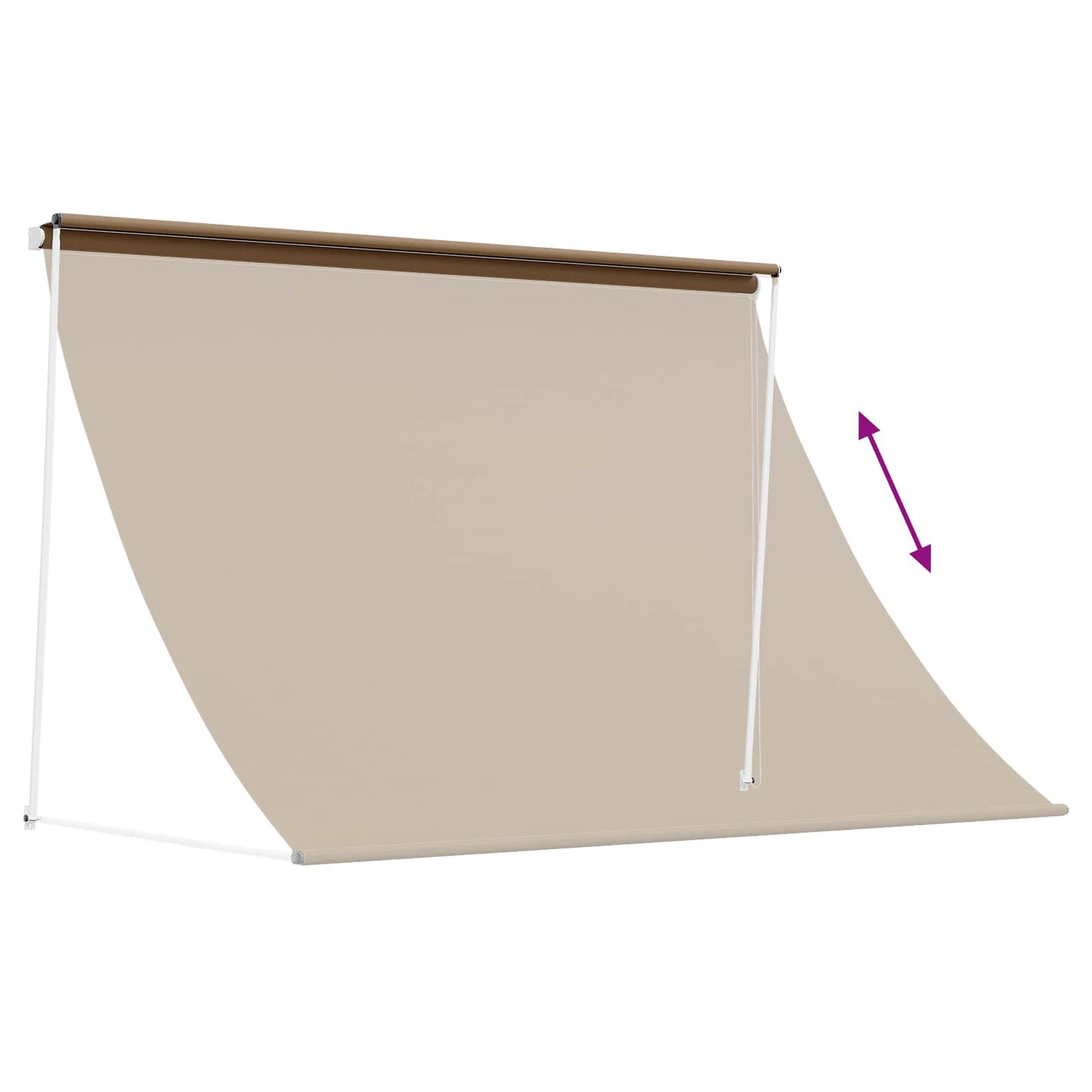 Markise Beige 350 x 150 cm 180 g / m² Polyester med PU-belegg