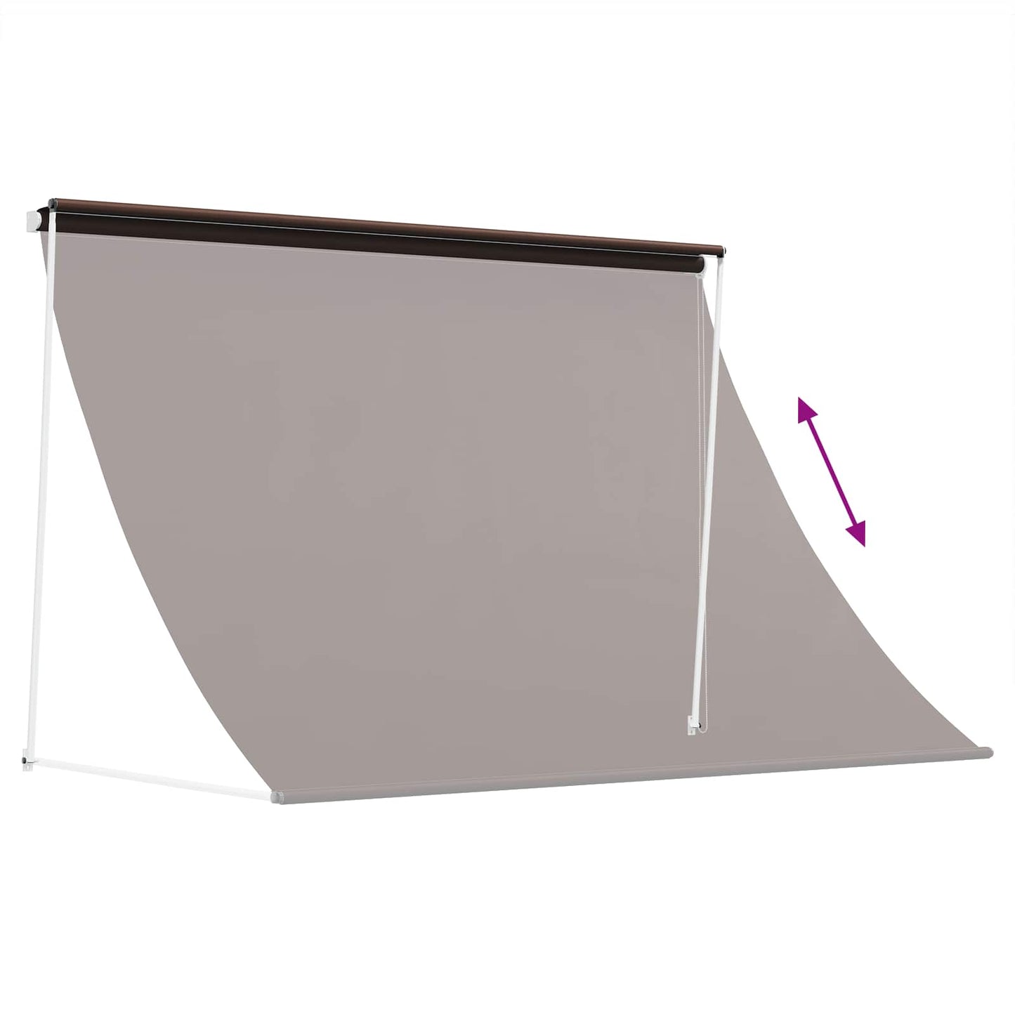 Markise Brun 200 x 150 cm 180 g / m² Polyester med PU-belegg