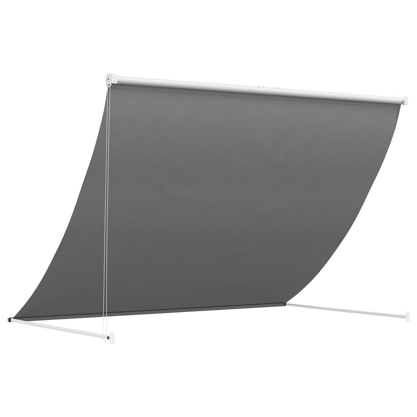 Markise Lysegrå 250 x 150 cm 180 g / m² Polyester med PU-belegg