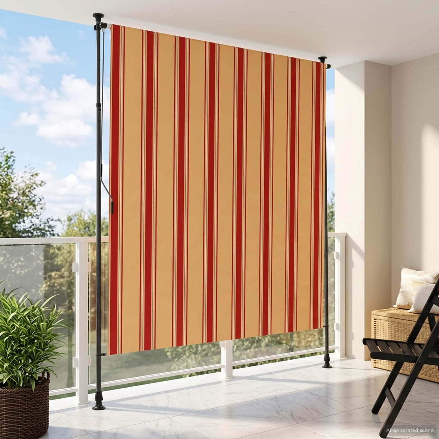 Utendørs Rullegardin Flerfarget 200 x 270 cm