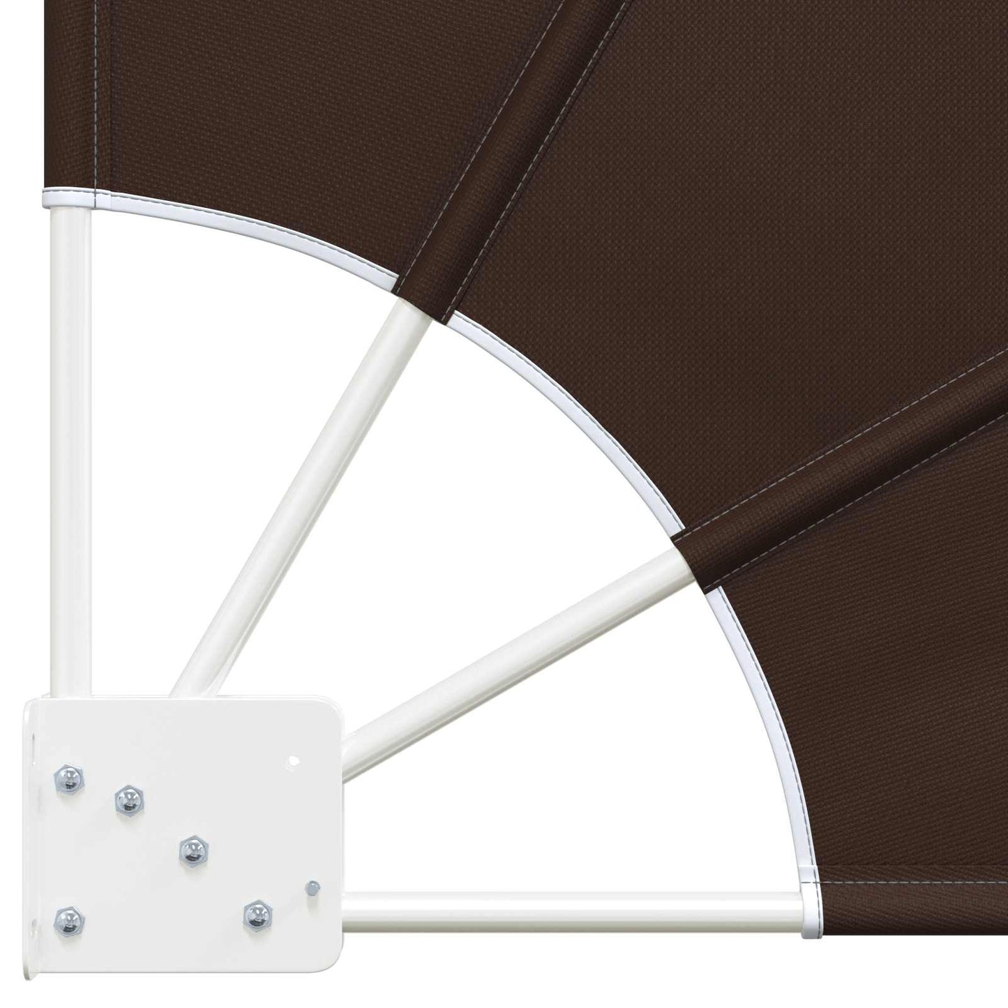Balkong privat skjerm 140 x 140 cm Polyester Brun