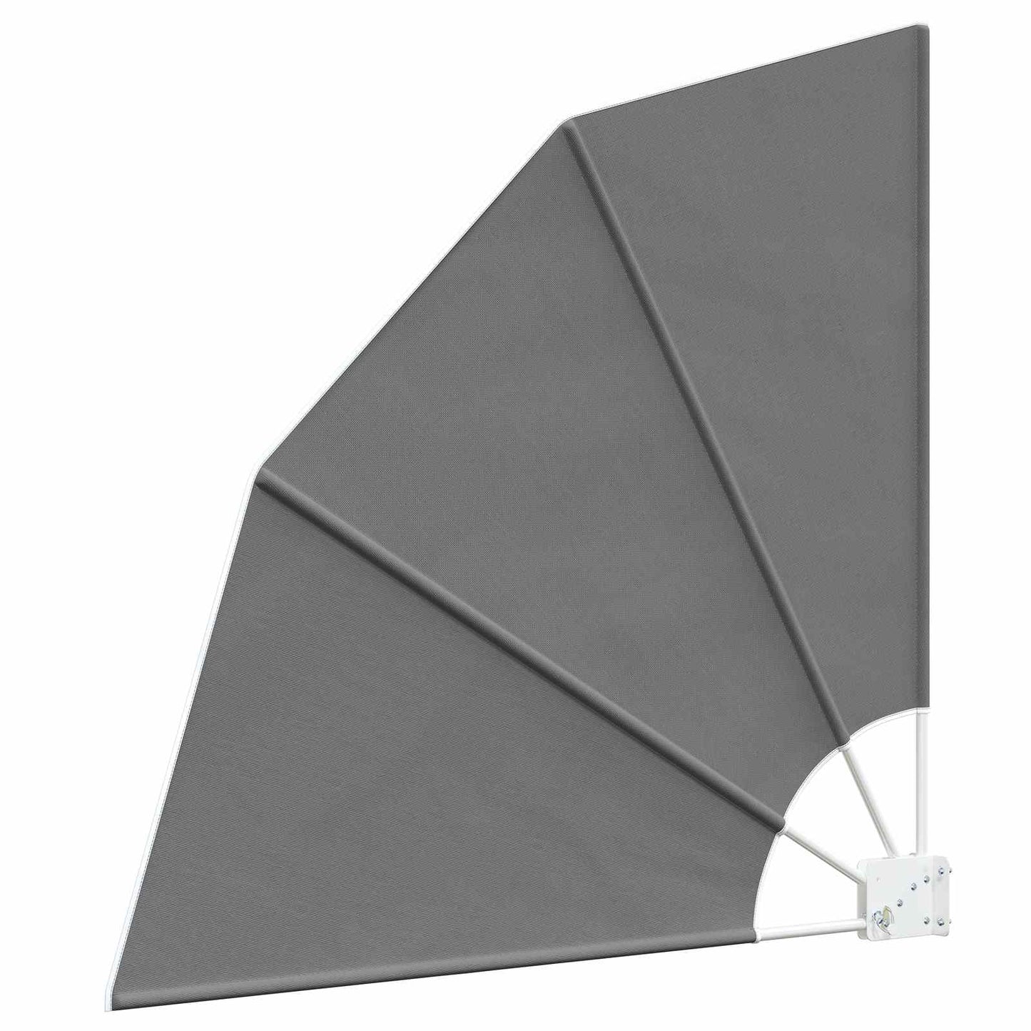 Balkong privat skjerm 140 x 140 cm Polyester Lysegrå