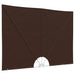 Balkong privat skjerm 240 x 160 cm Polyester Rektangulær Brun