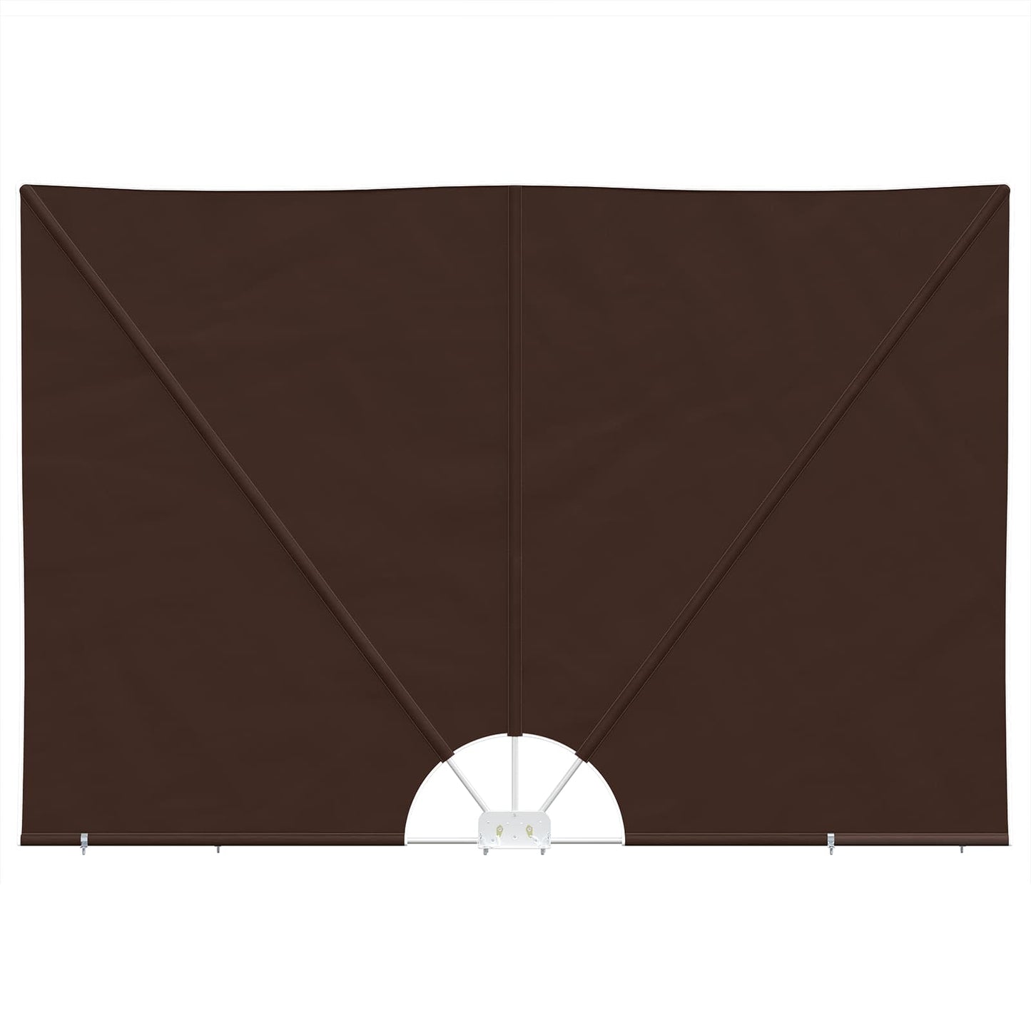 Balkong privat skjerm 240 x 160 cm Polyester Rektangulær Brun