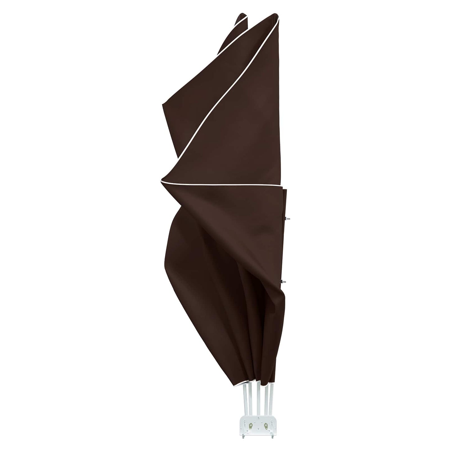 Balkong privat skjerm 240 x 160 cm Polyester Rektangulær Brun