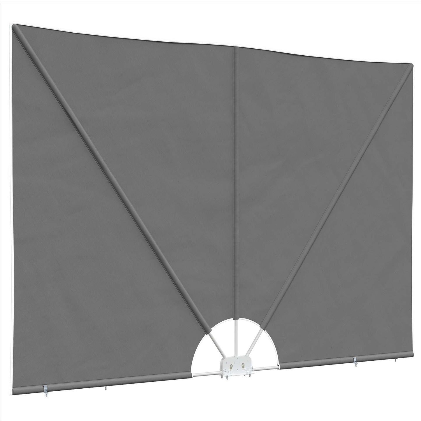 Balkong privat skjerm 240 x 160 cm Polyester Rektangulær