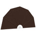 Balkong privat skjerm Ø 320 cm Polyester Brun
