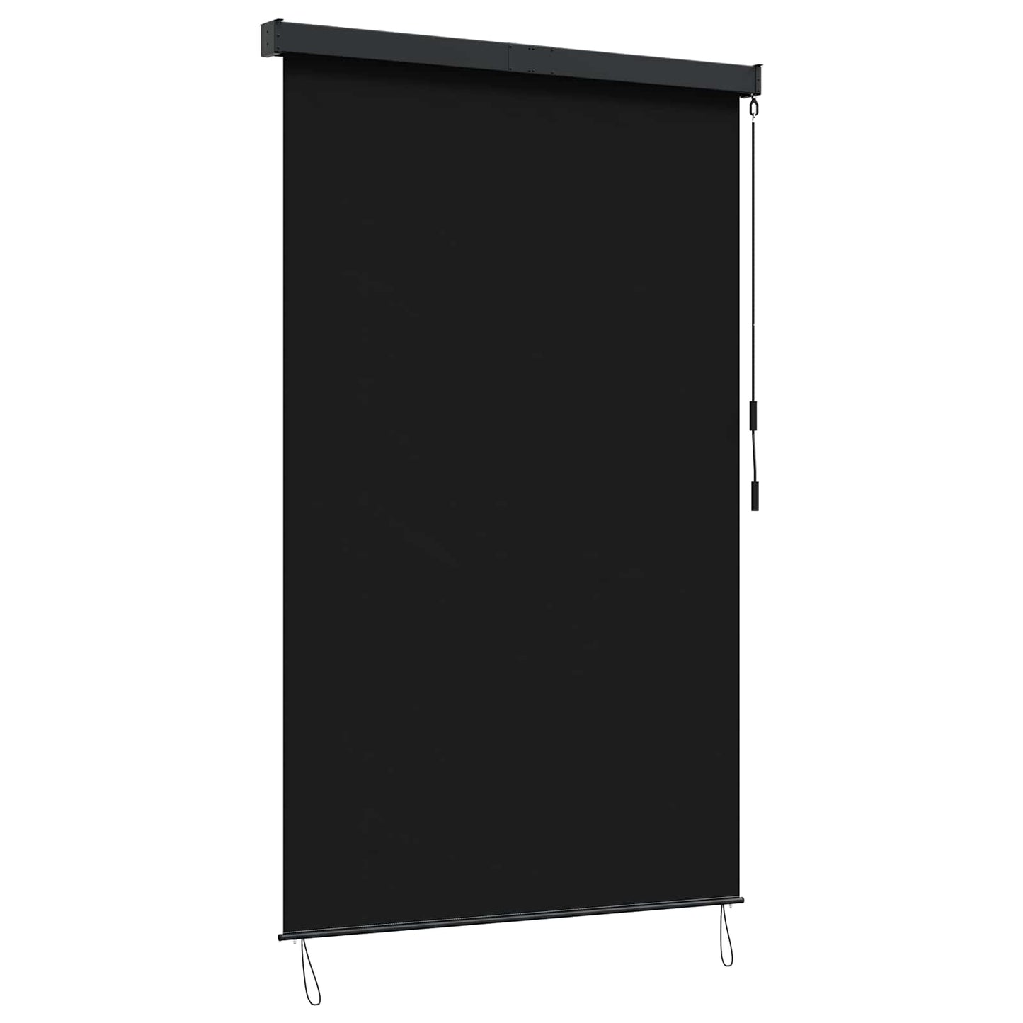 Rullegardin Svart 60 x 250 cm Stoff og Aluminium