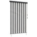 Rullegardin Antrasitt og Hvit 60 x 250 cm Stoff og Aluminium
