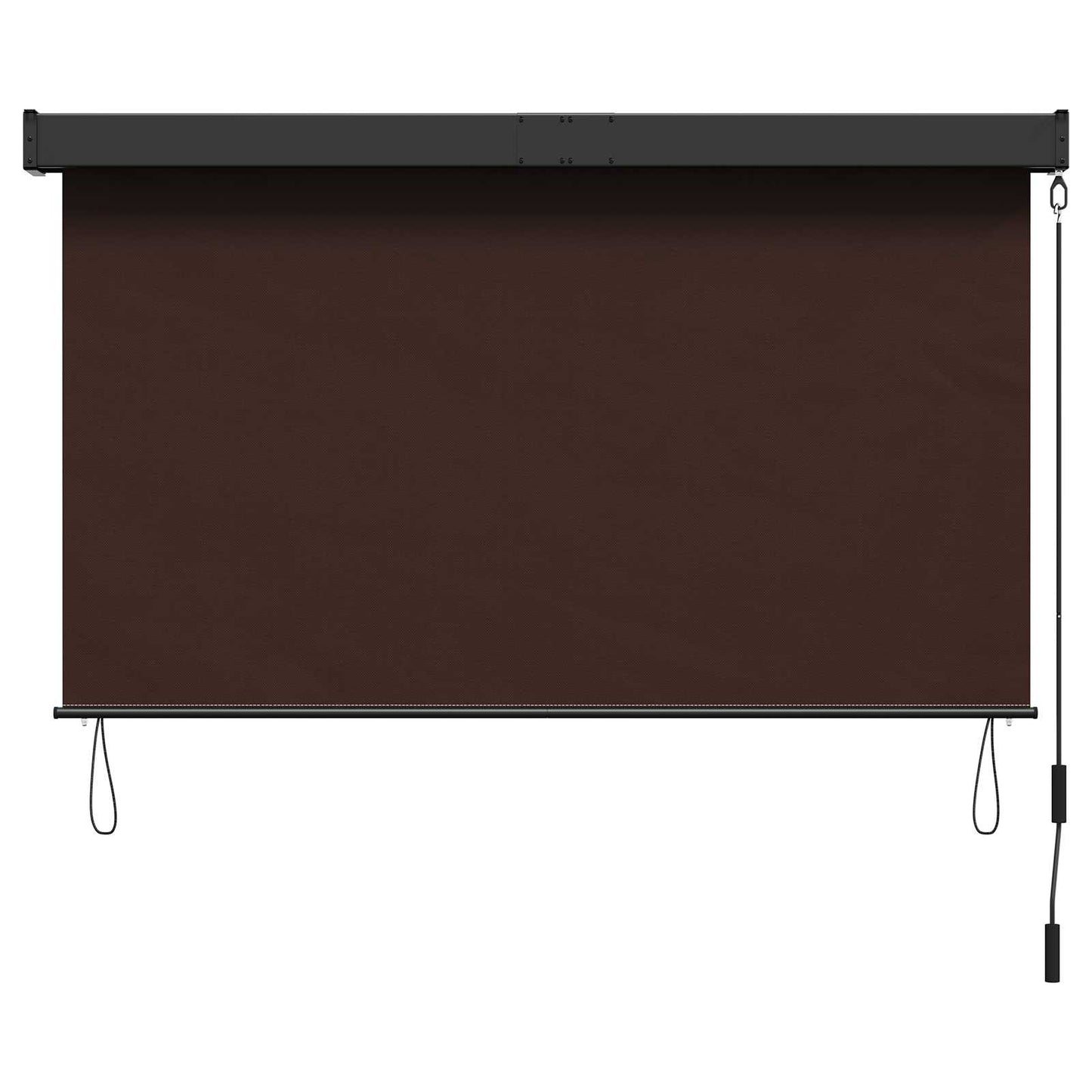 Rullegardin Brun 100 x 250 cm Stoff og Aluminium