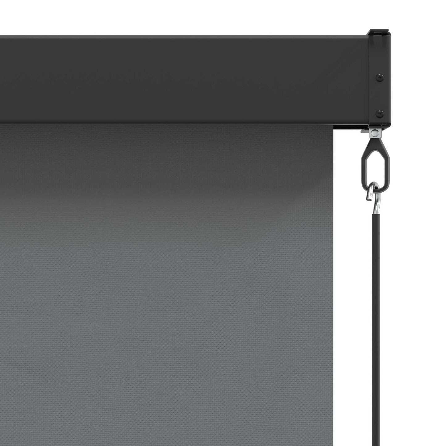 Rullegardin Lysegrå 100 x 250 cm Stoff og Aluminium