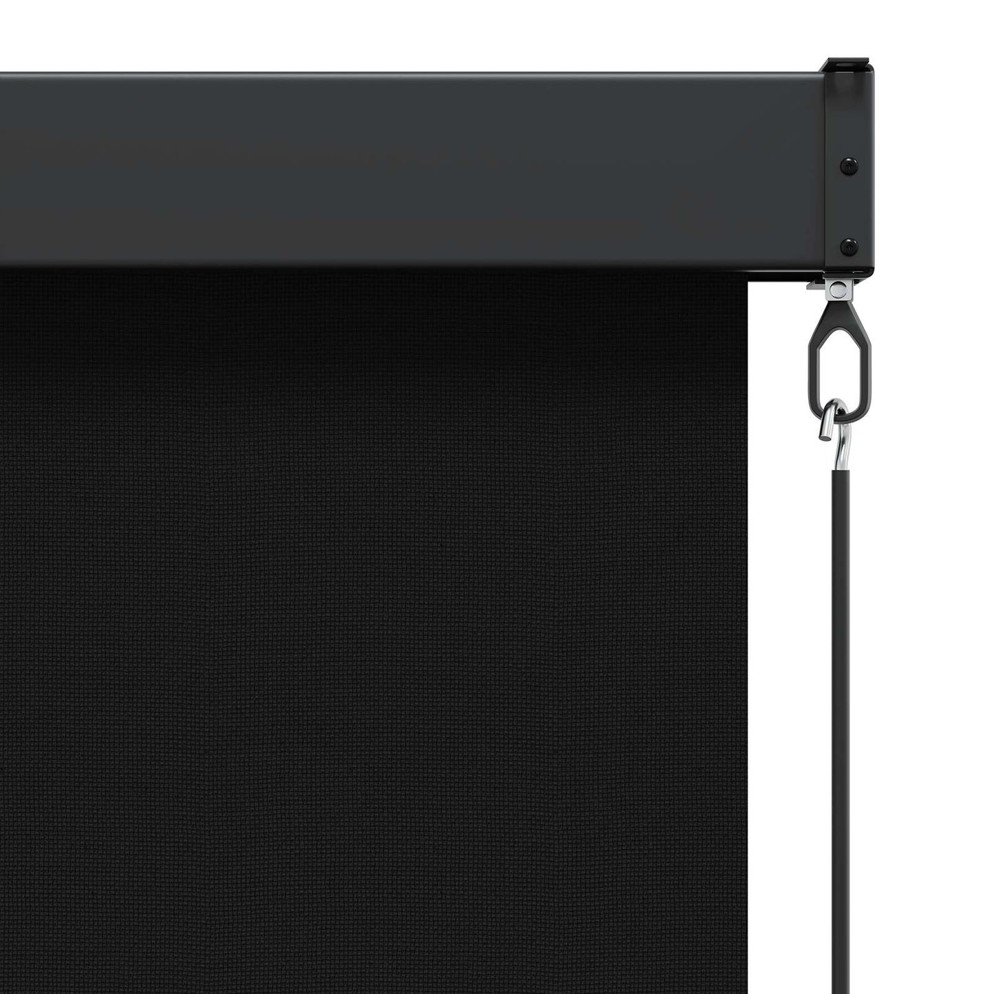 Rullegardin Svart 120 x 250 cm Stoff og Aluminium
