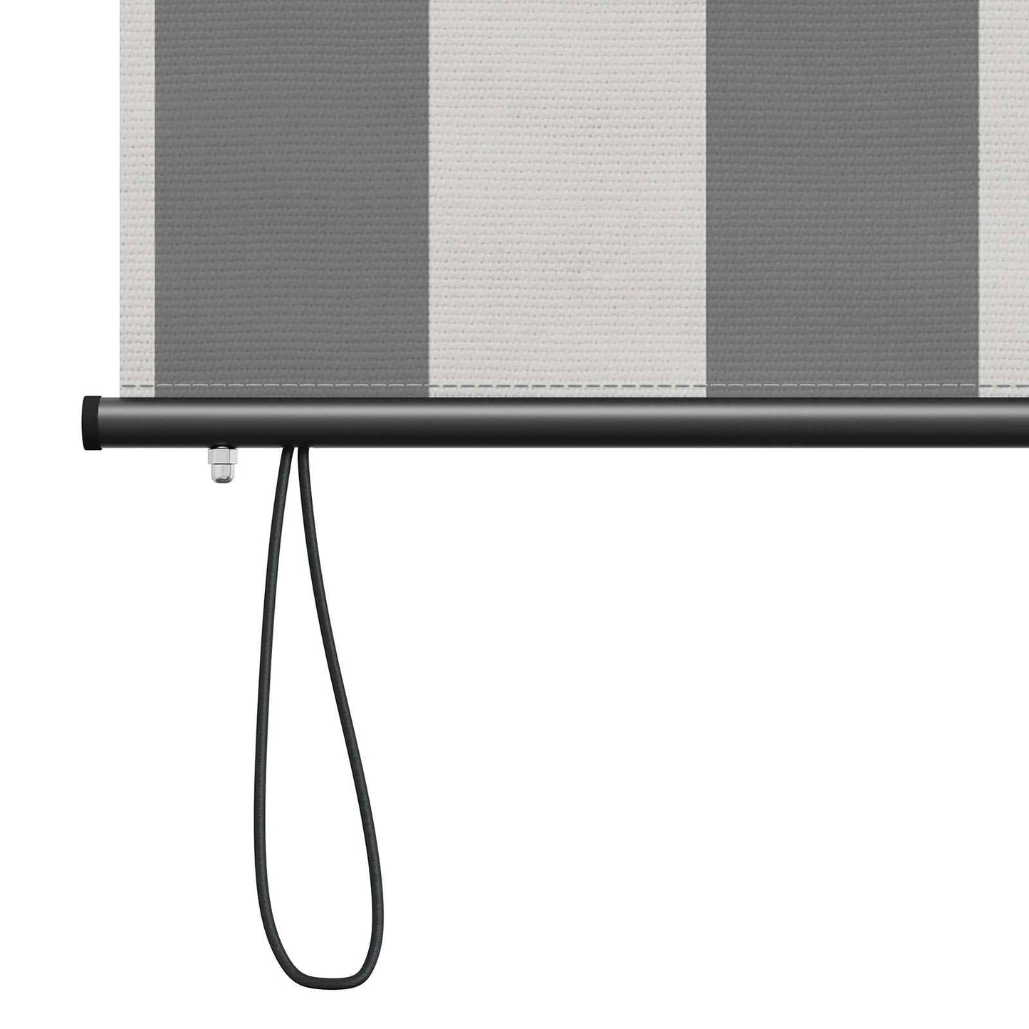 Rullegardin Antrasitt og Hvit 160 x 250 cm Stoff og Aluminium