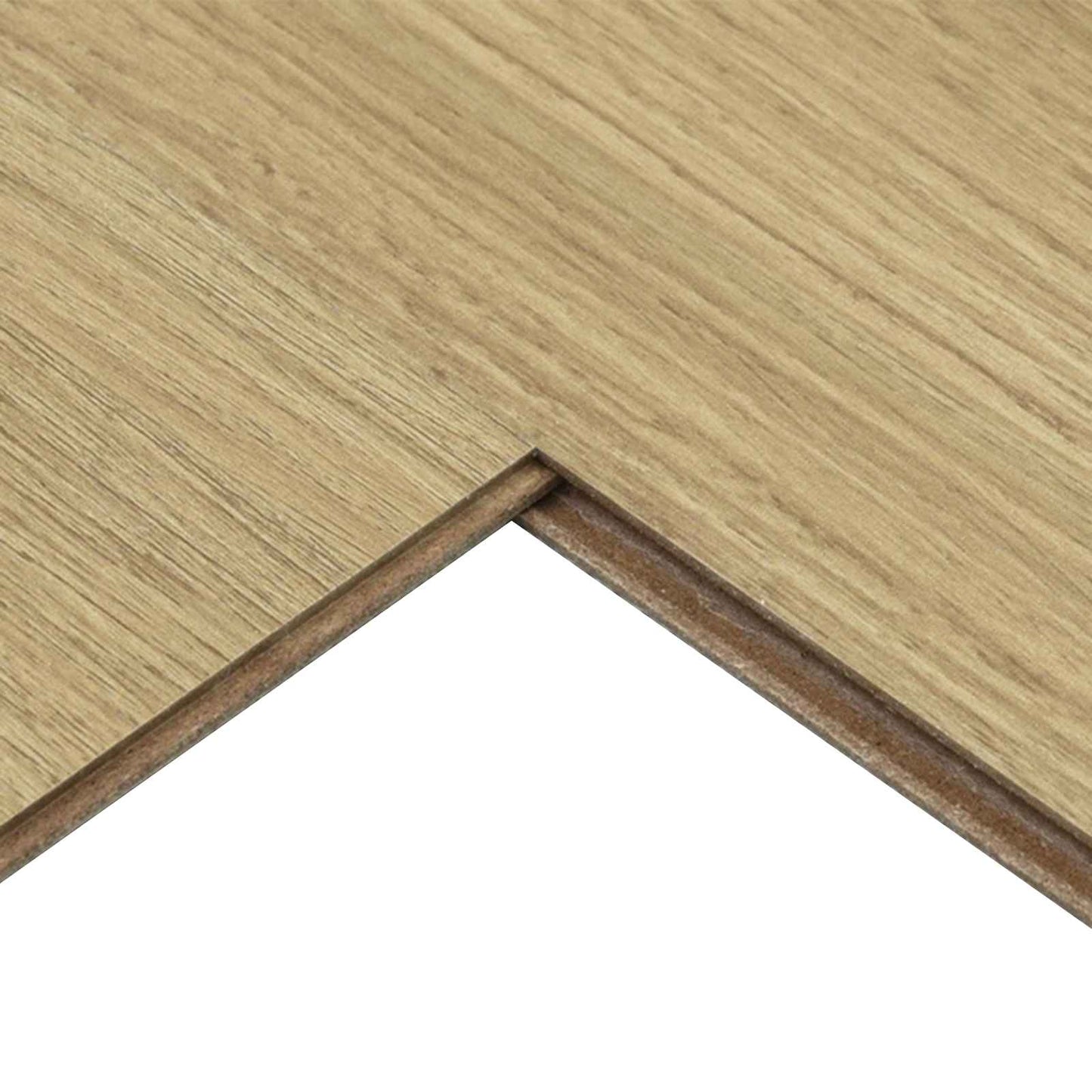 Laminatgulv 5 pcs Blek krem 101 x 20 x 0,8 cm Konstruert tre