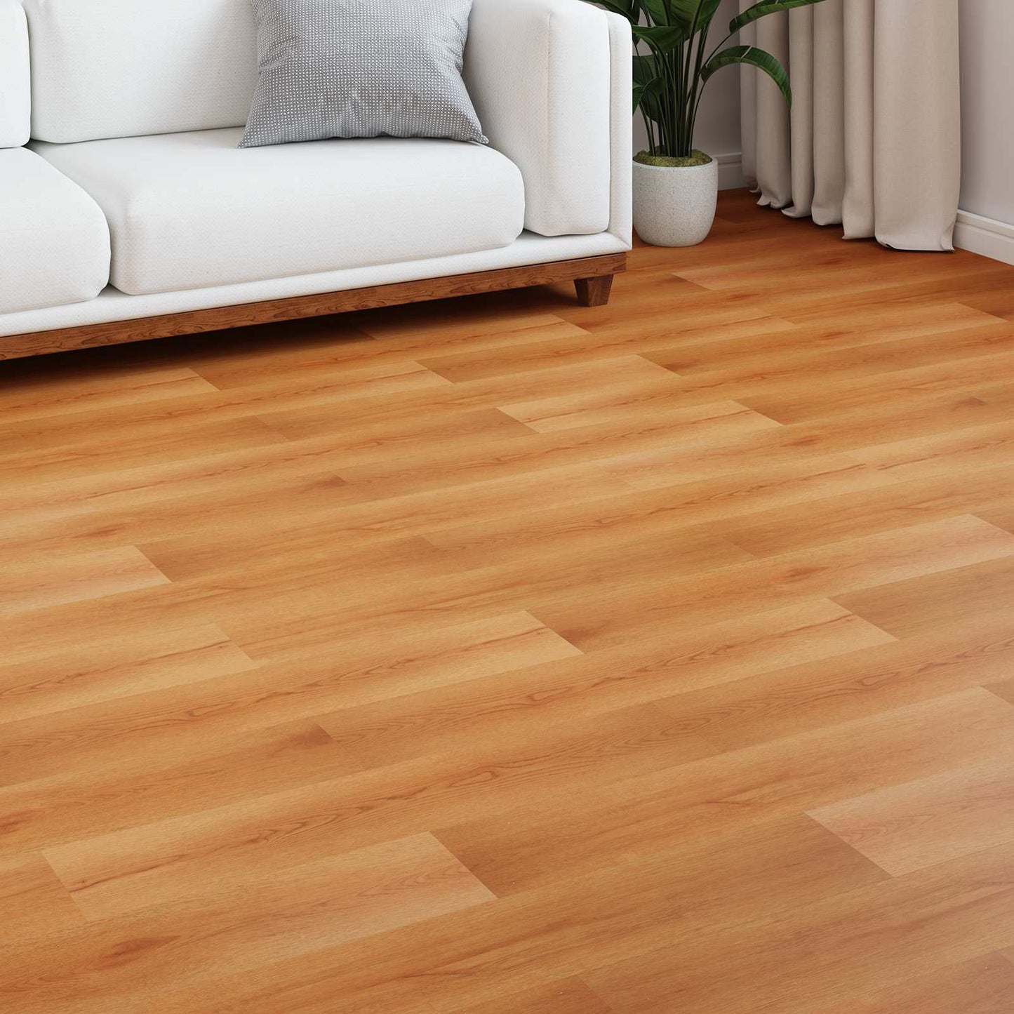 Laminatgulv 15 pcs Beige 101 x 20 x 0,8 cm Konstruert tre