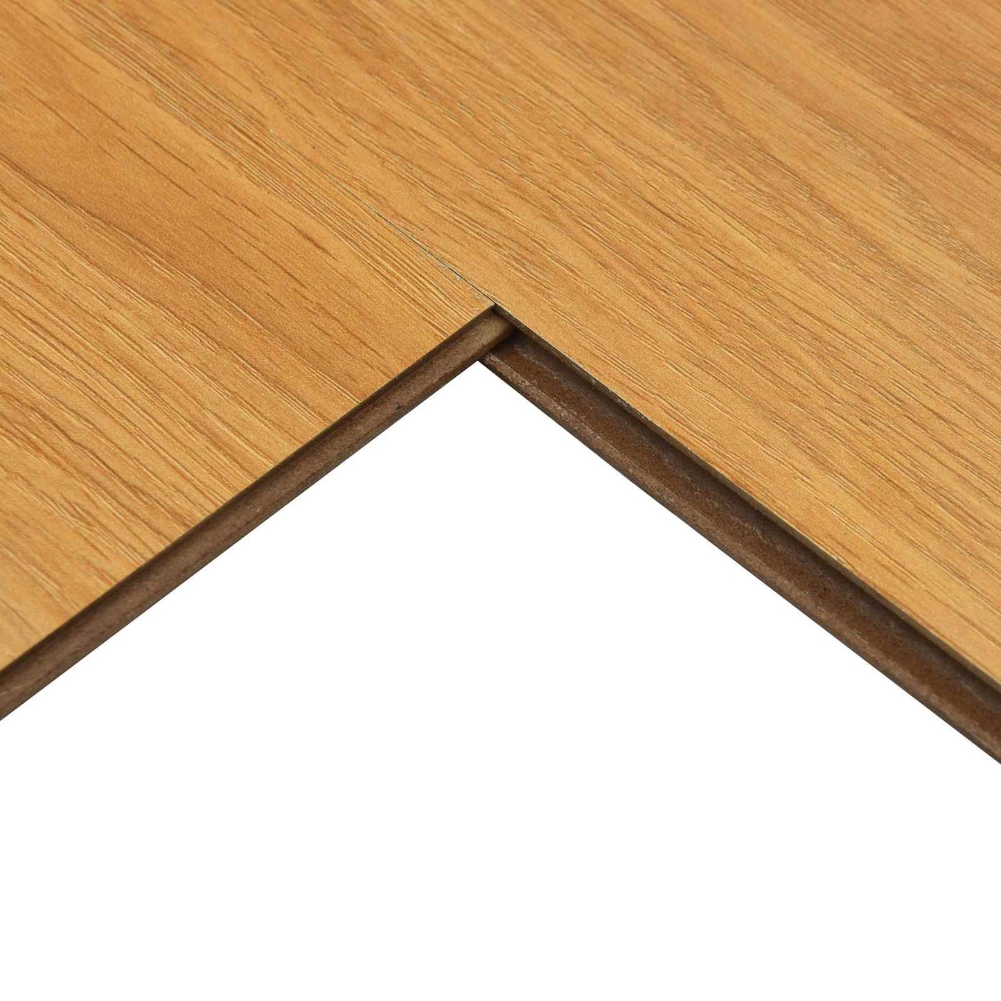 Laminatgulv 15 pcs Varm kastanje 101 x 20 x 0,8 cm
