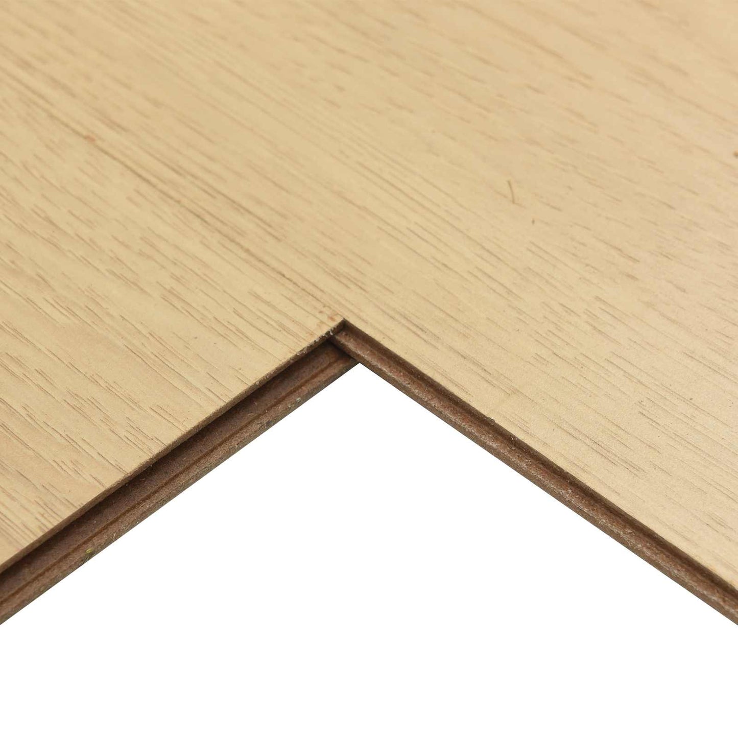 Laminatgulv 15 pcs Lys lønn 101 x 20 x 0,8 cm Konstruert tre