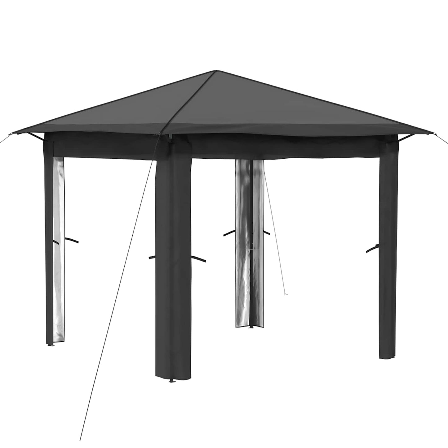 Gazebo uten sidevegg 2,6 x 2,6 m Lysegrå og antrasitt
