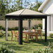 Gazebo uten sidevegg 2,6 x 2,6 m Krem og Antrasitt