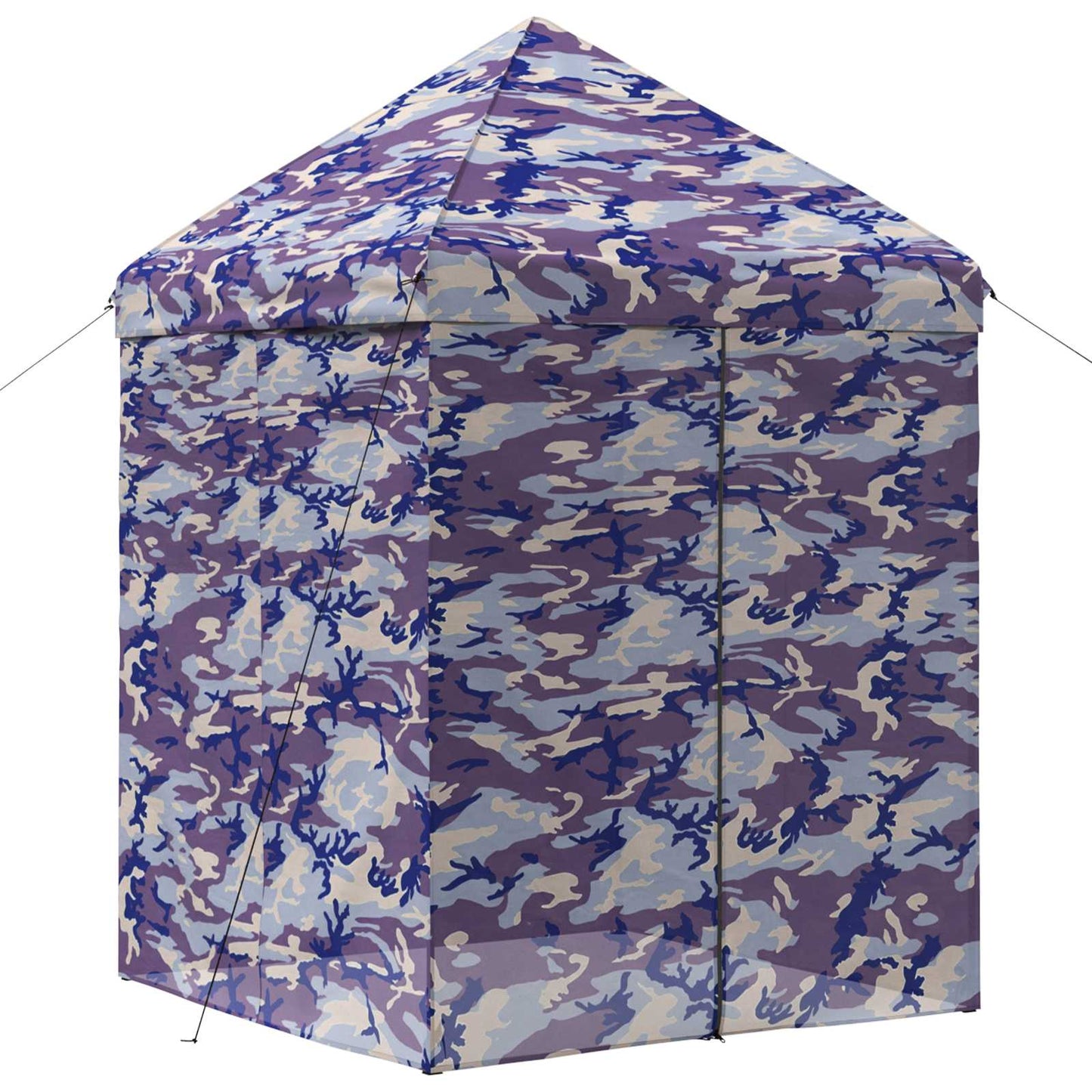 Pop-up Gazebo med 4 Sidevegger 2,9 x 2,9 m Blå Kamuflasje