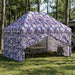 Pop-up Gazebo med 4 Sidevegger 2,95 x 4,1 m Blå Kamuflasje