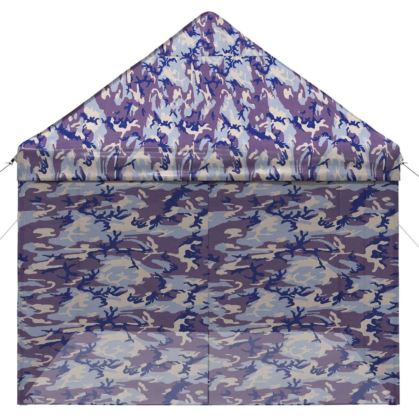 Pop-up Gazebo med 4 Sidevegger 2,95 x 4,1 m Blå Kamuflasje