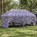 Pop-up Gazebo med 4 Sidevegger 3 x 6 m Blå Kamuflasje