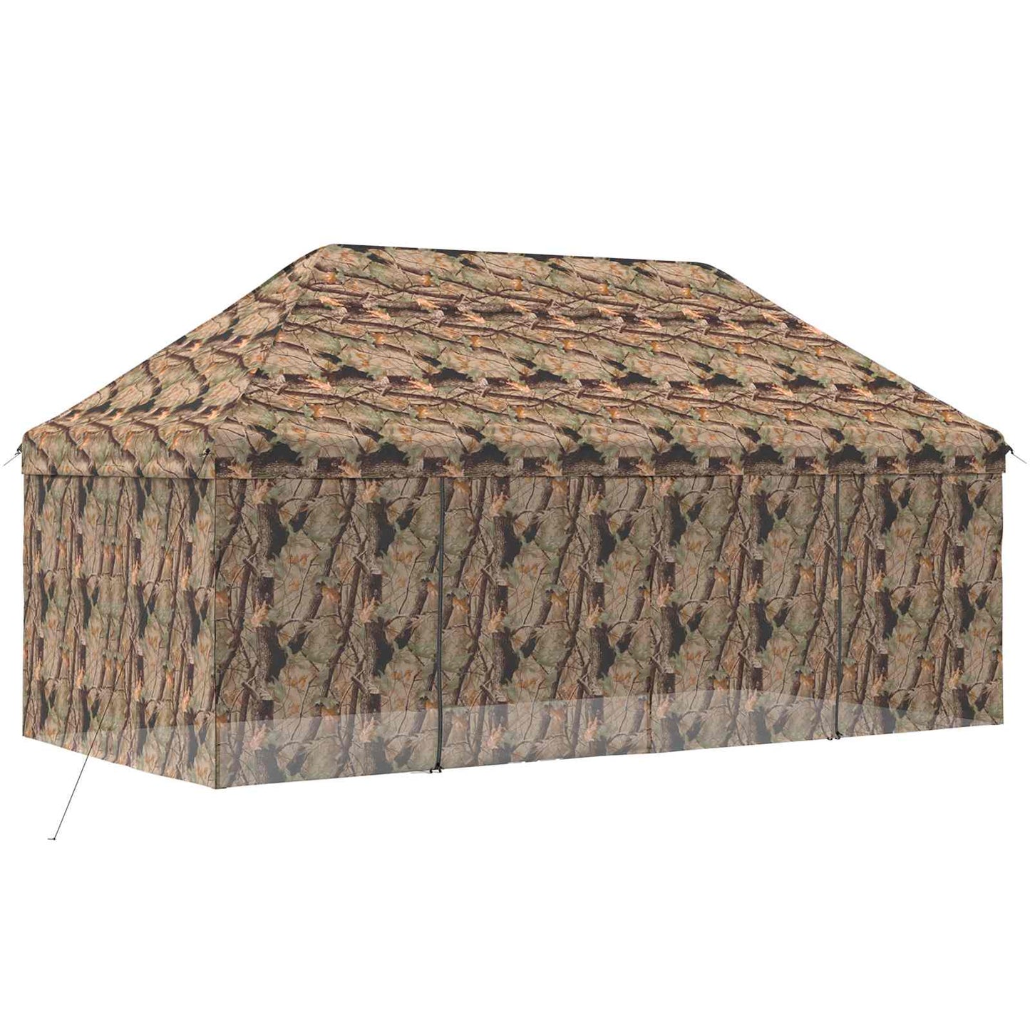 Pop-up Gazebo med 4 Sidevegger 3 x 6 m Skog camo