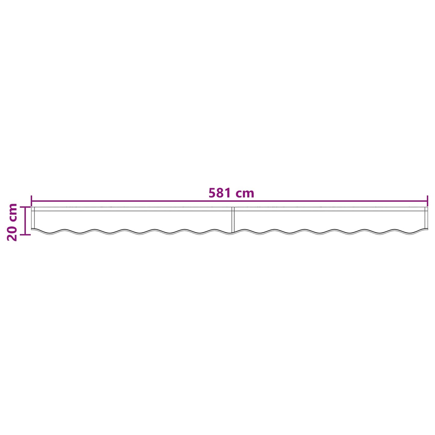 Markisekant erstatning Polyester