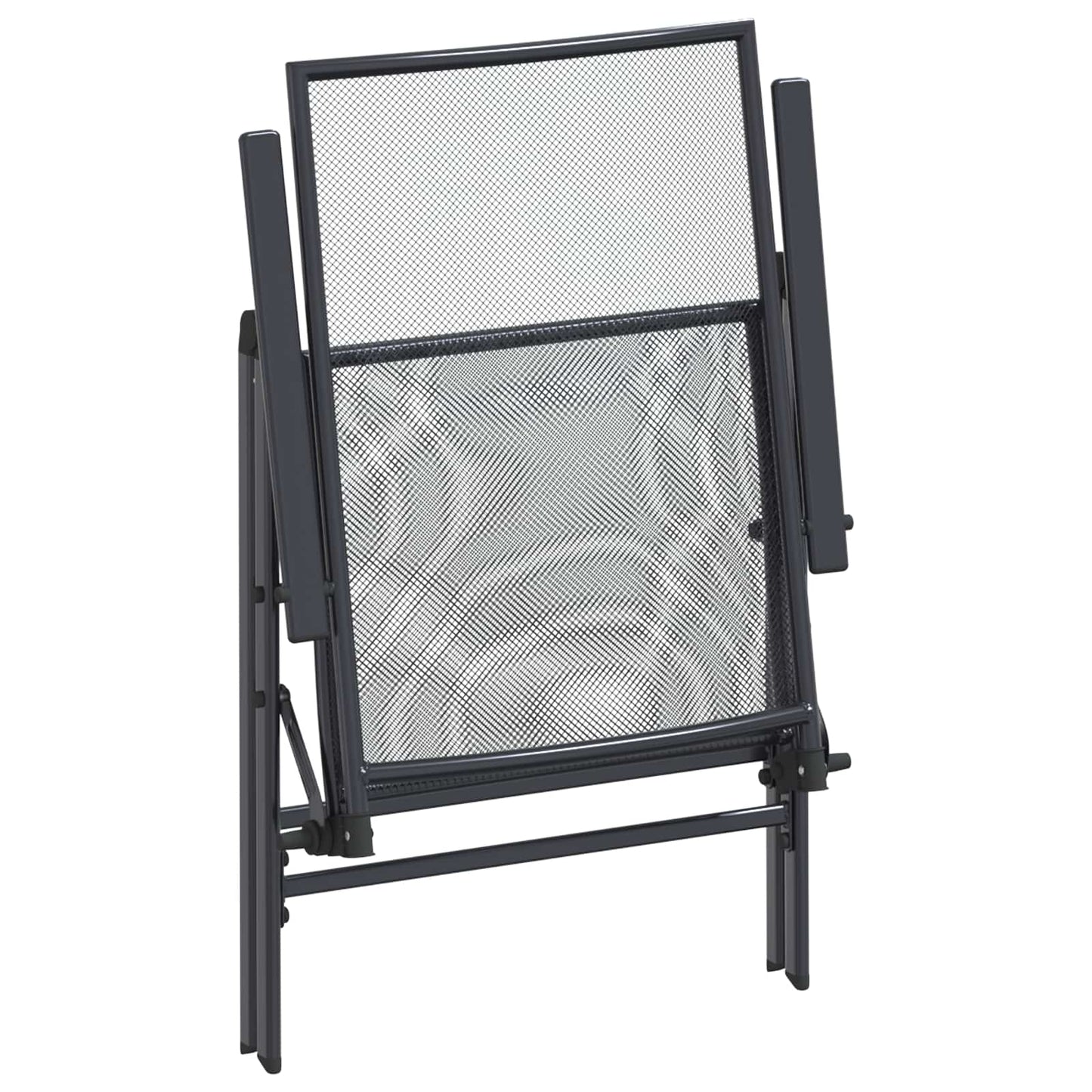 Hage Spisegruppe 9 pcs Antrasitt 212 x 90 x 76 cm Mesh og Stål