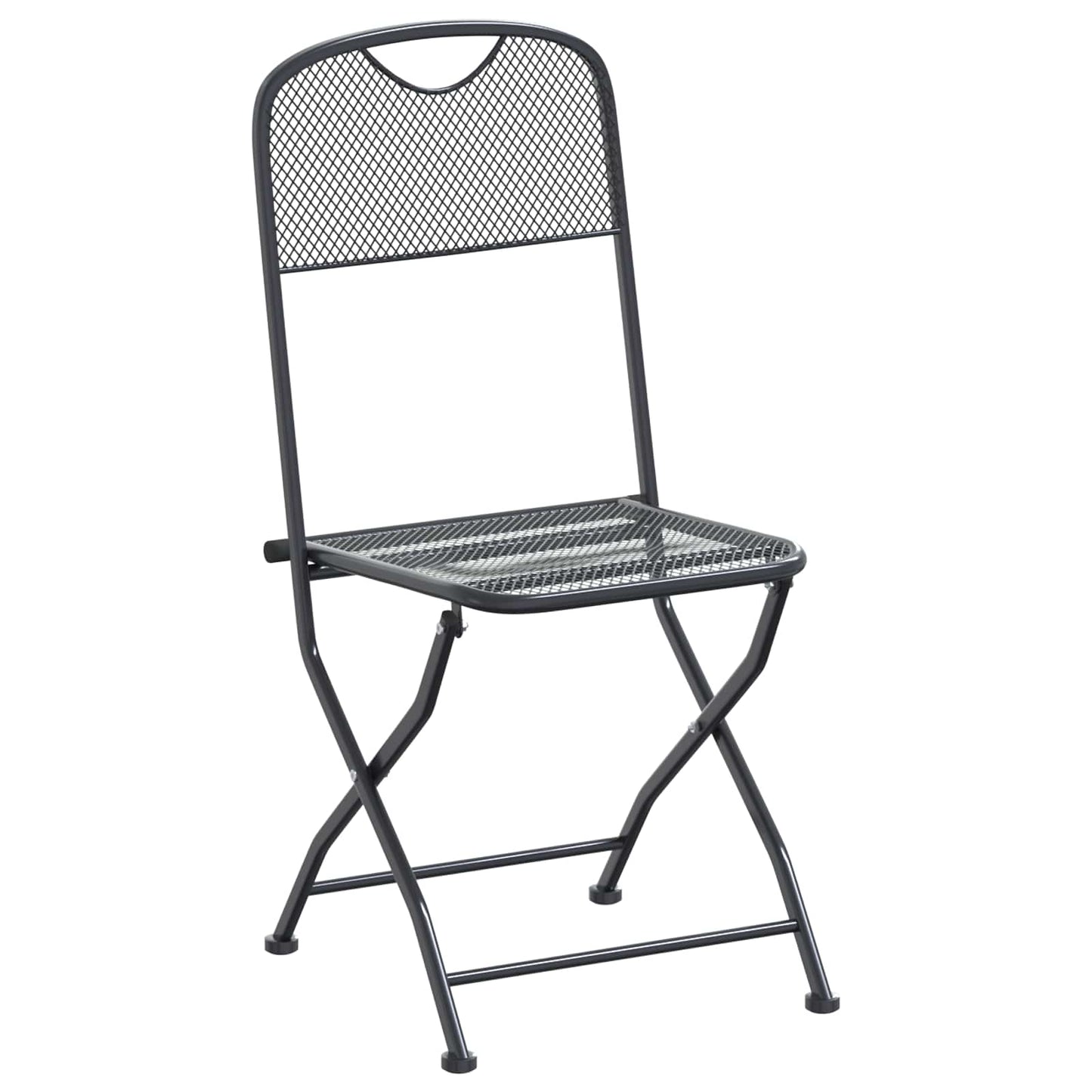 Hage Spisegruppe 9 pcs Antrasitt 212 x 90 x 76 cm Mesh og Stål