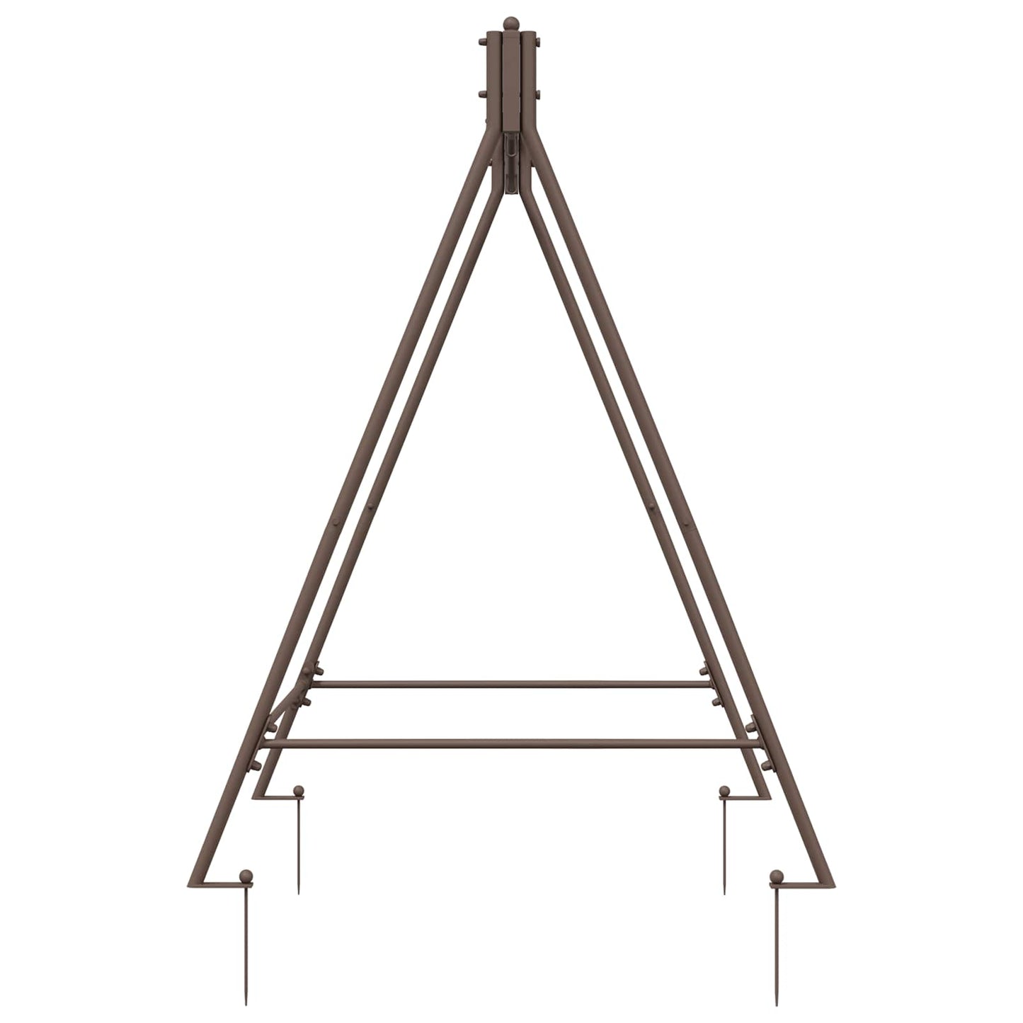 Svingramme Antikk Brun 113 x 121,5 x 168 cm Stål
