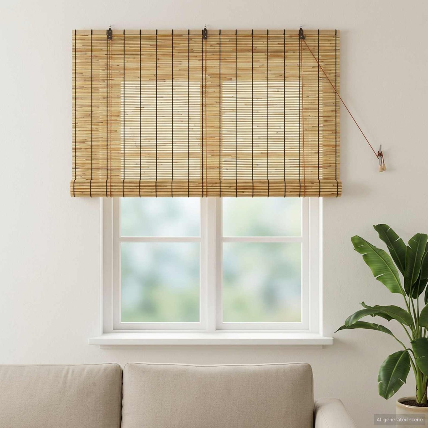 Rullegardin Naturlig 140 x 160 cm Siv