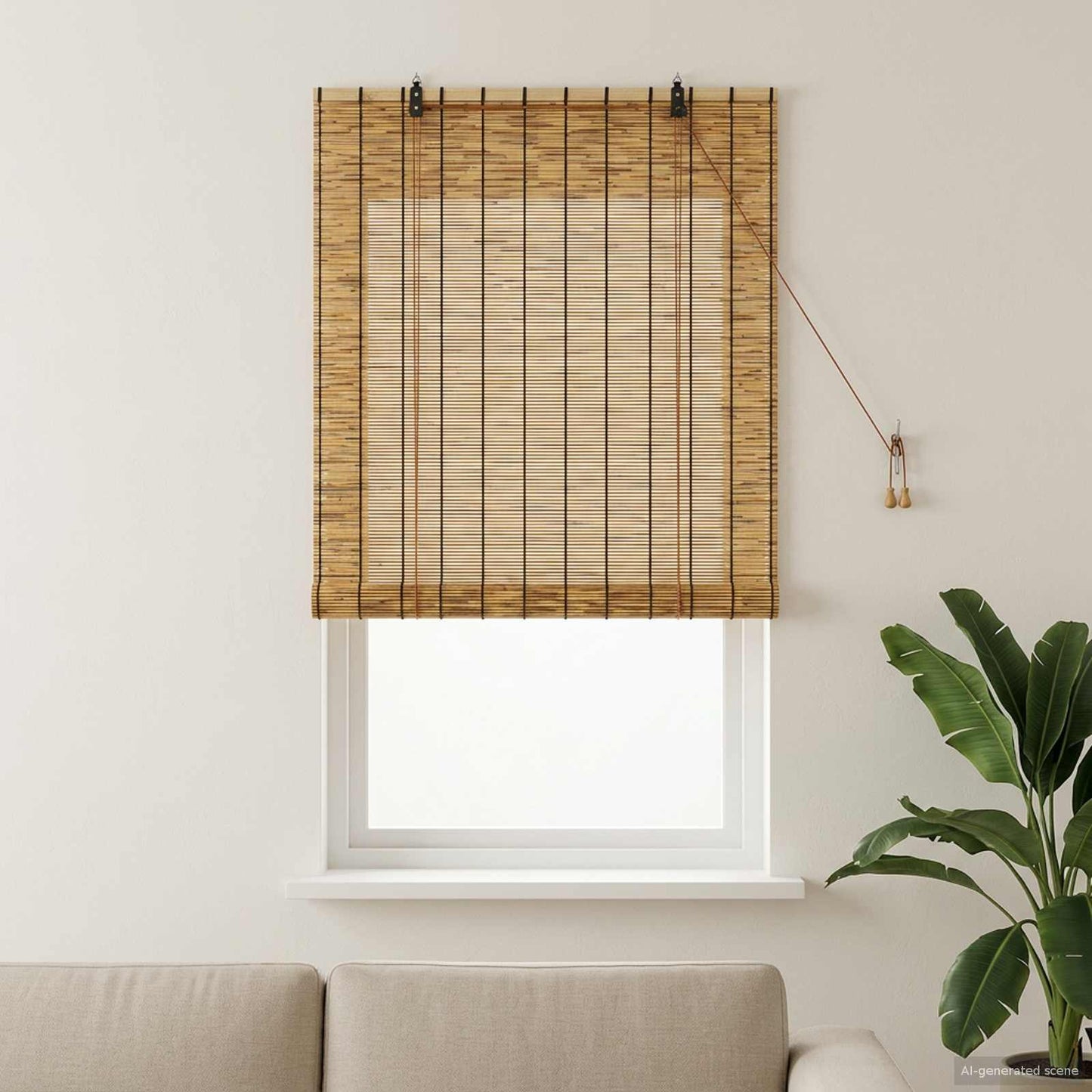 Rullegardin Brun 100 x 160 cm Siv