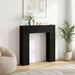 Peisramme Svart eik 102 x 18 x 100,5 cm Konstruert tre