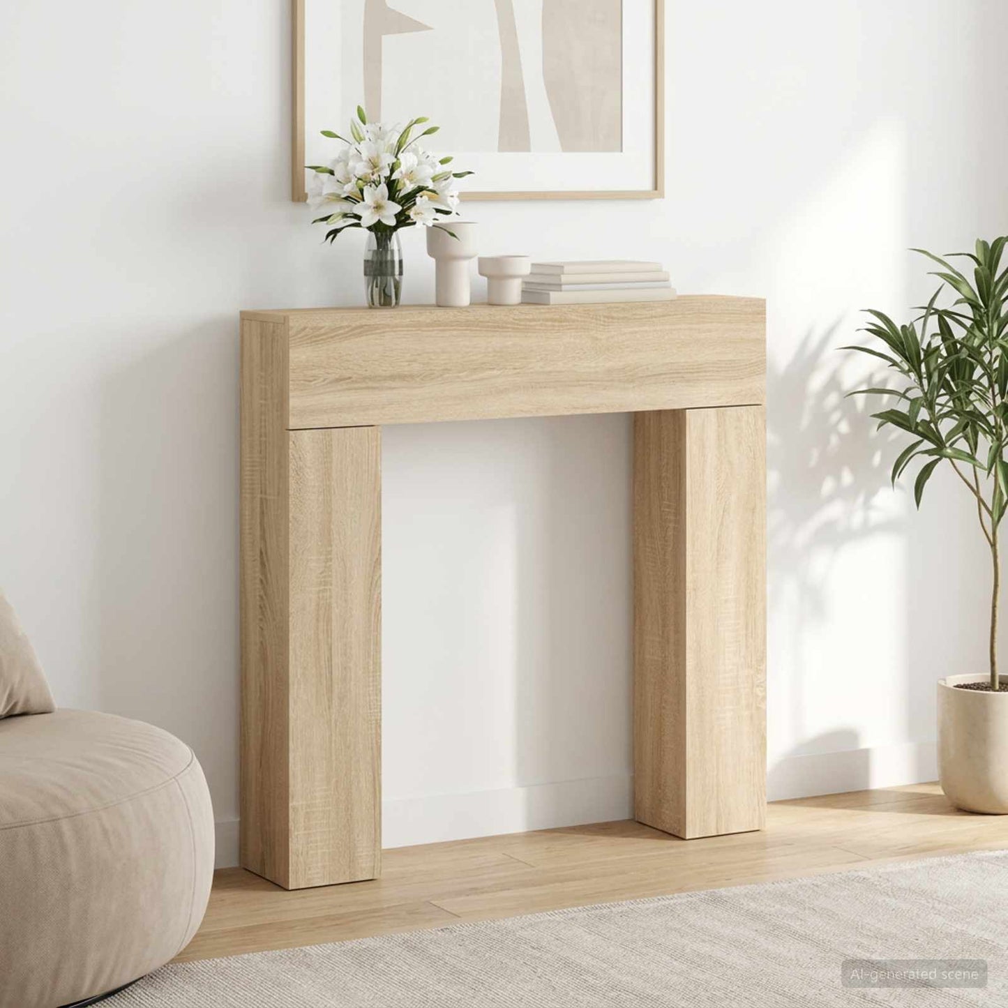 Peisramme Sonoma 102 x 18 x 100,5 cm Konstruert tre