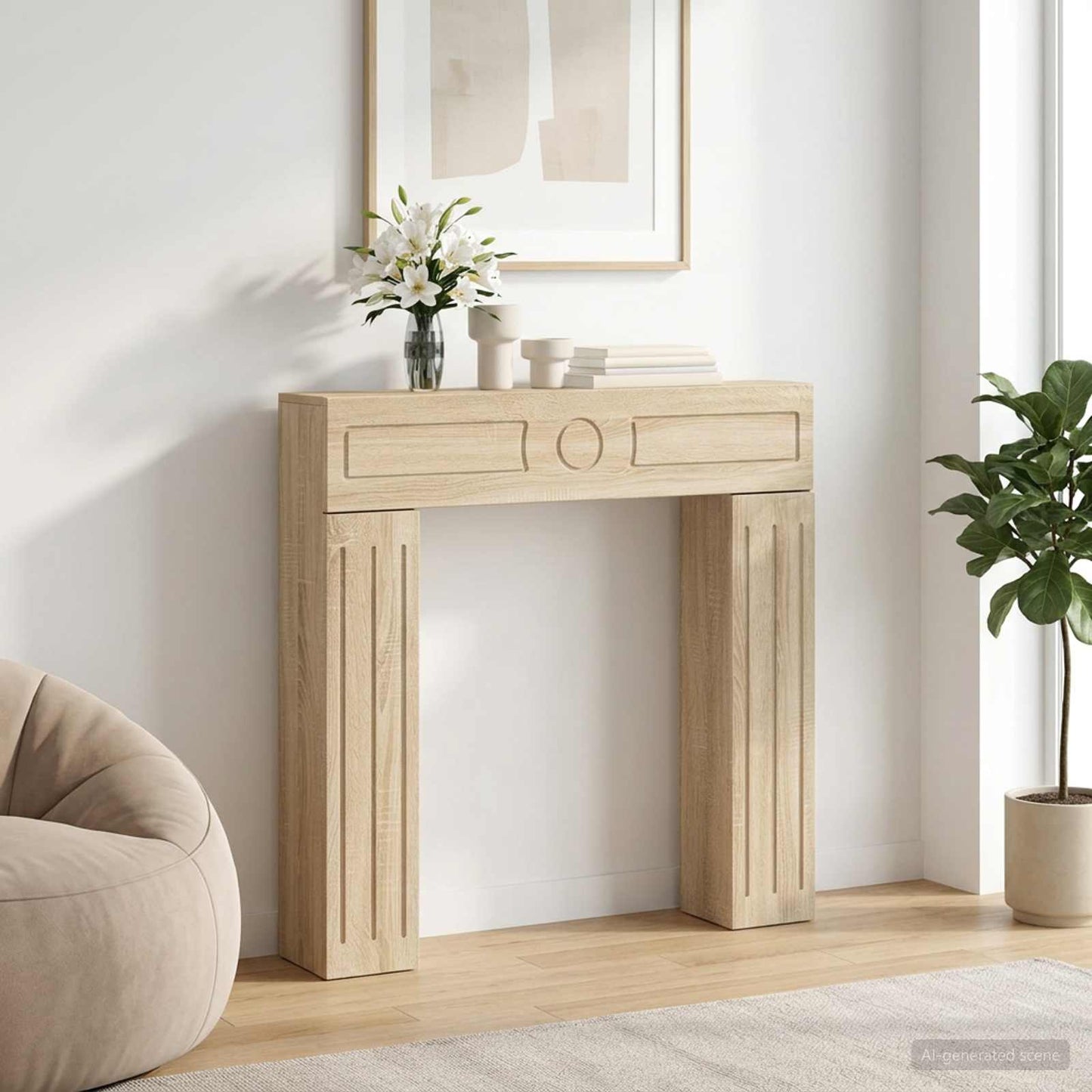 Peisramme Sonoma 102 x 18 x 100,5 cm Konstruert tre