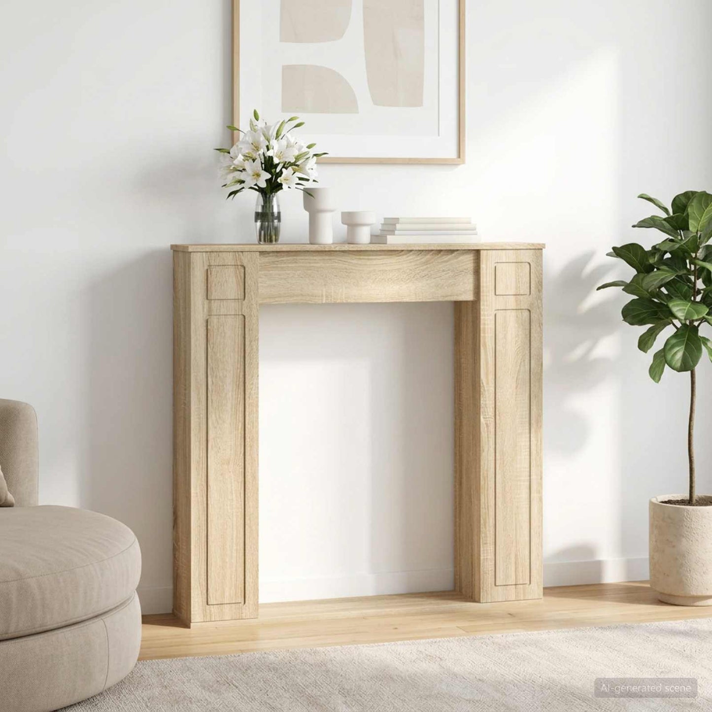 Peisramme Sonoma 100 x 20 x 100 cm Konstruert tre