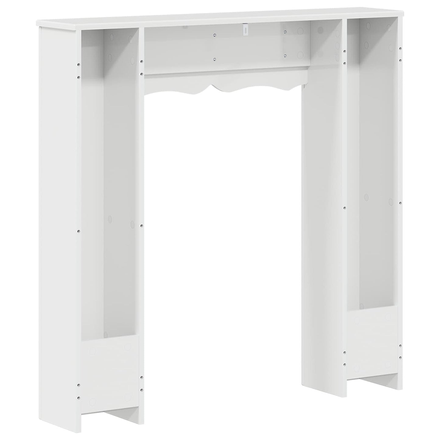 Peisramme Glanset Hvit 102 x 20 x 102 cm Konstruert tre