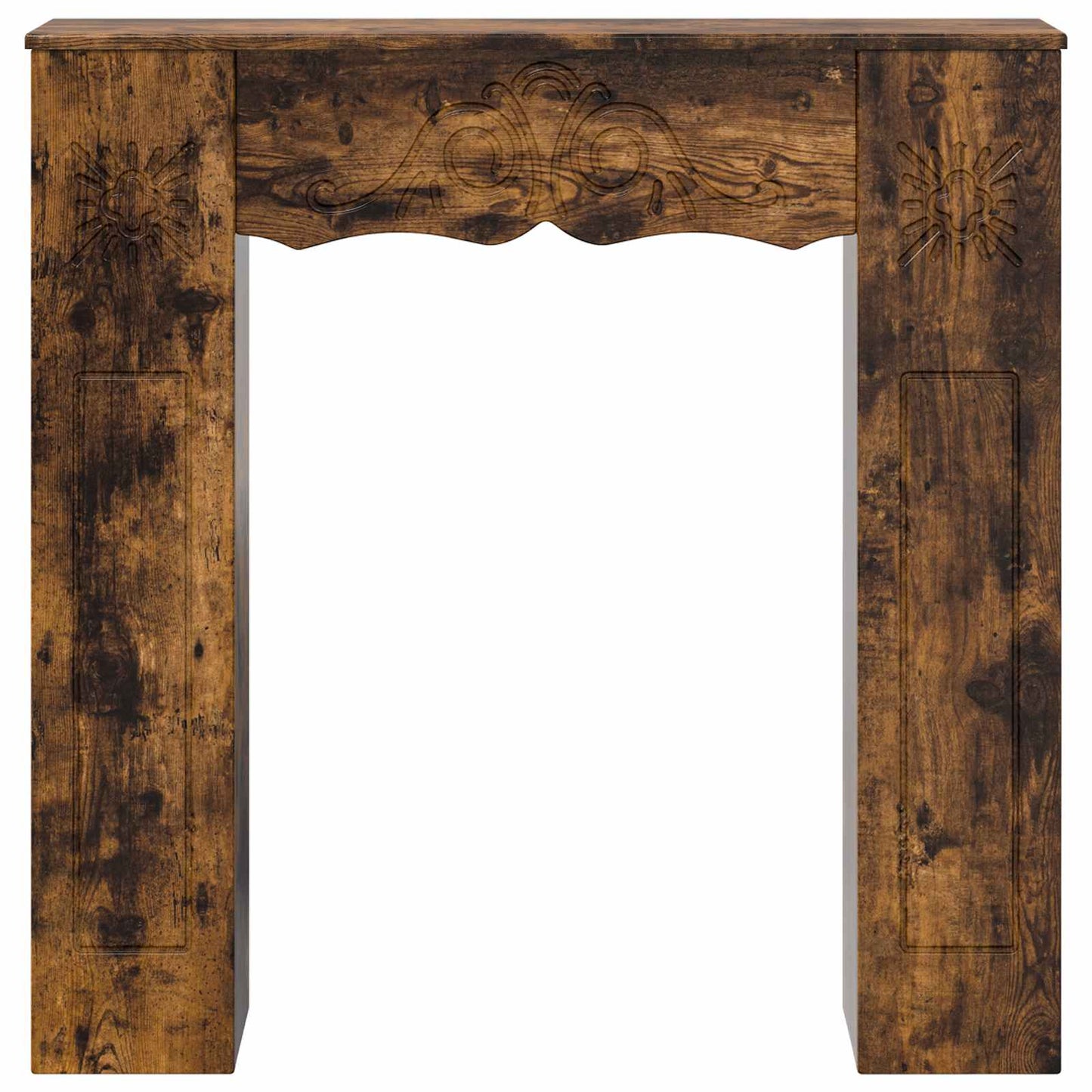 Peisramme Røkt Eik 102 x 20 x 102 cm Konstruert tre