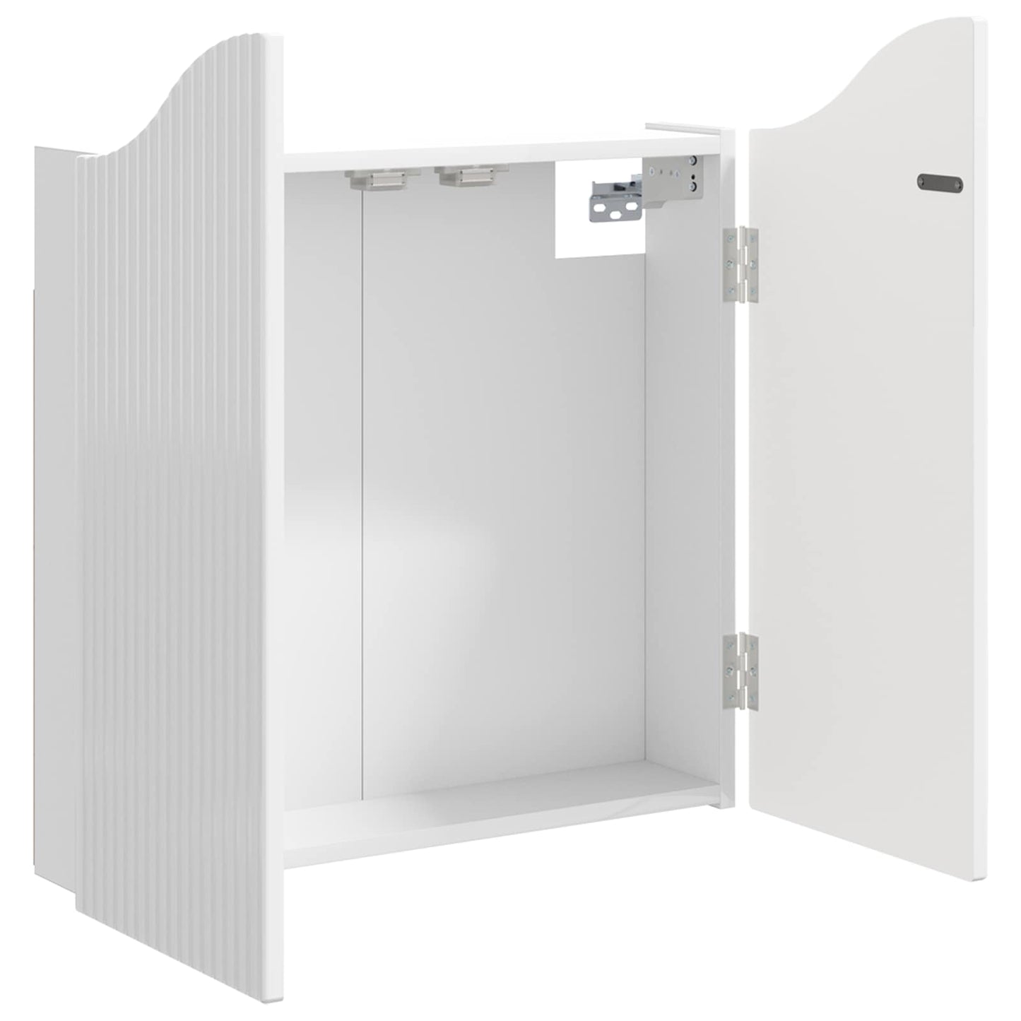 Dartbrettskap Glanset Hvit 56 x 12 x 63 cm Konstruert tre