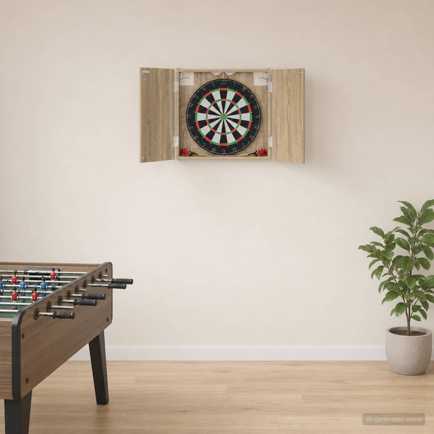 Dartbrettskap Sonoma eik 56 x 12 x 53,5 cm Konstruert tre